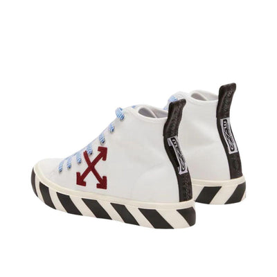 OFF-WHITE VULCANIZED MID BURGUNDY ARROW WHITE