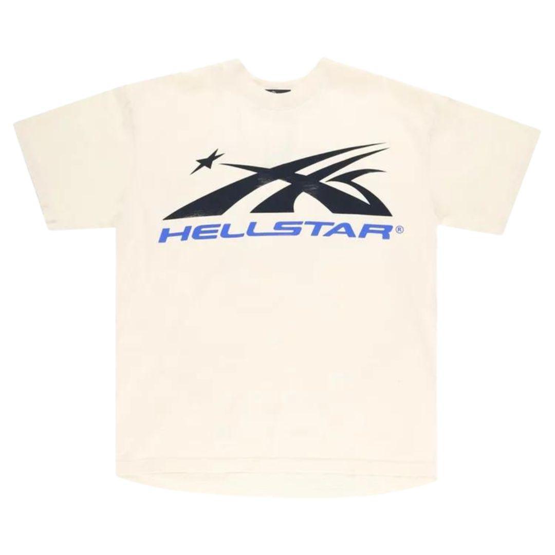 HELLSTAR GEL SPORT LOGO T-SHIRT WHITE/BLUE