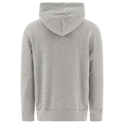 COMME DES GARÇONS PLAY RED EMBLEM HOODIE GREY