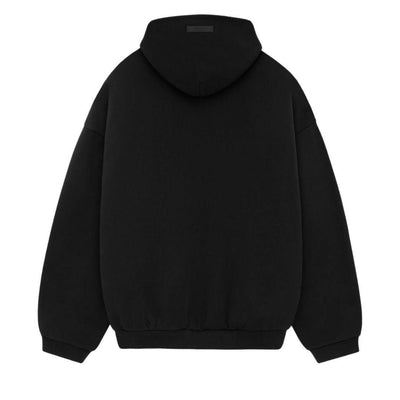 ESSENTIALS FOG PRINTED LOGO HOODIE BLACK