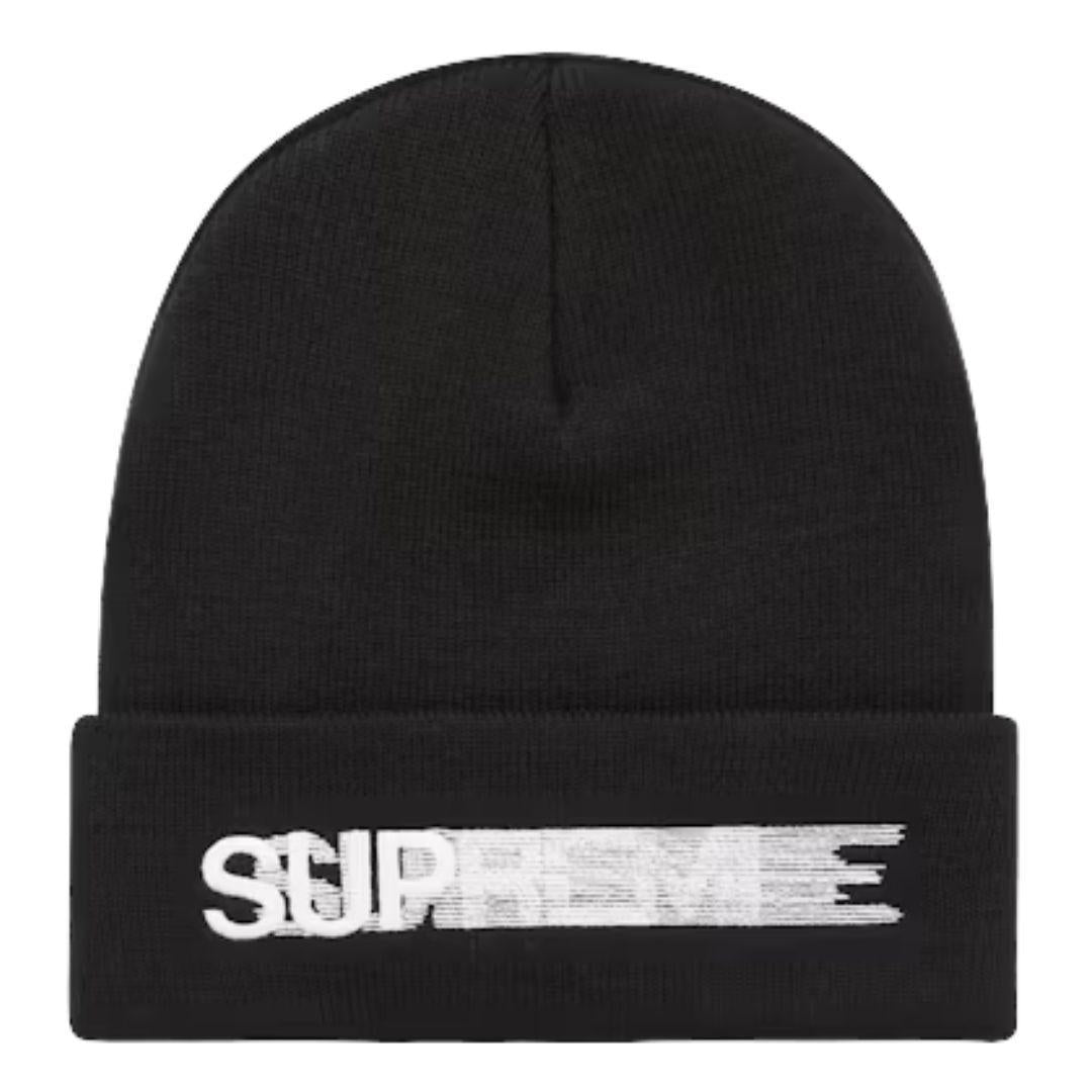 SUPREME MOTION LOGO BEANIE BLACK SS23