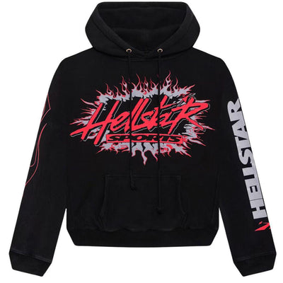 HELLSTAR SPORTS FUTURE FLAME HOODIE BLACK