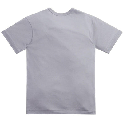 COMME DES GARÇONS PLAY  SMALL RED EMBLEM T-SHIRT GREY