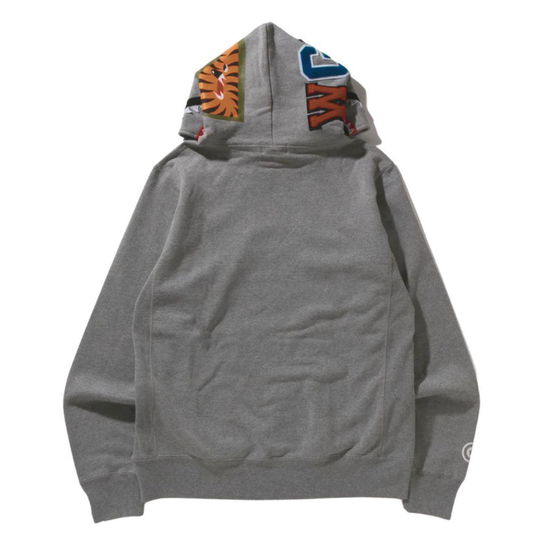 BAPE SHARK PULLOVER HOODIE GREY