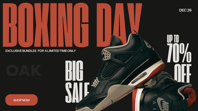 BOXING DAY SALE UP TO 70% OFF