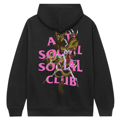 ANTI SOCIAL SOCIAL CLUB DOUBLE DRAGON HOODIE BLACK