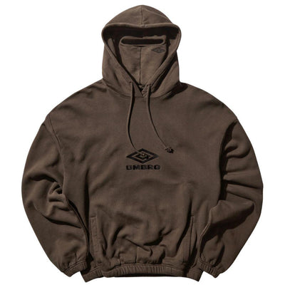 UMBRO MASKED HOOD HOODIE BROWN