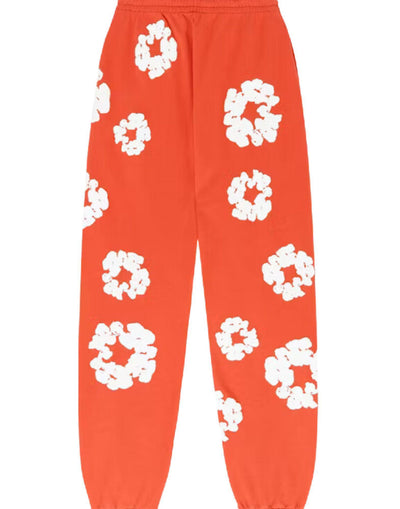 DENIM TEARS COTTON WREATH SWEATPANTS ORANGE