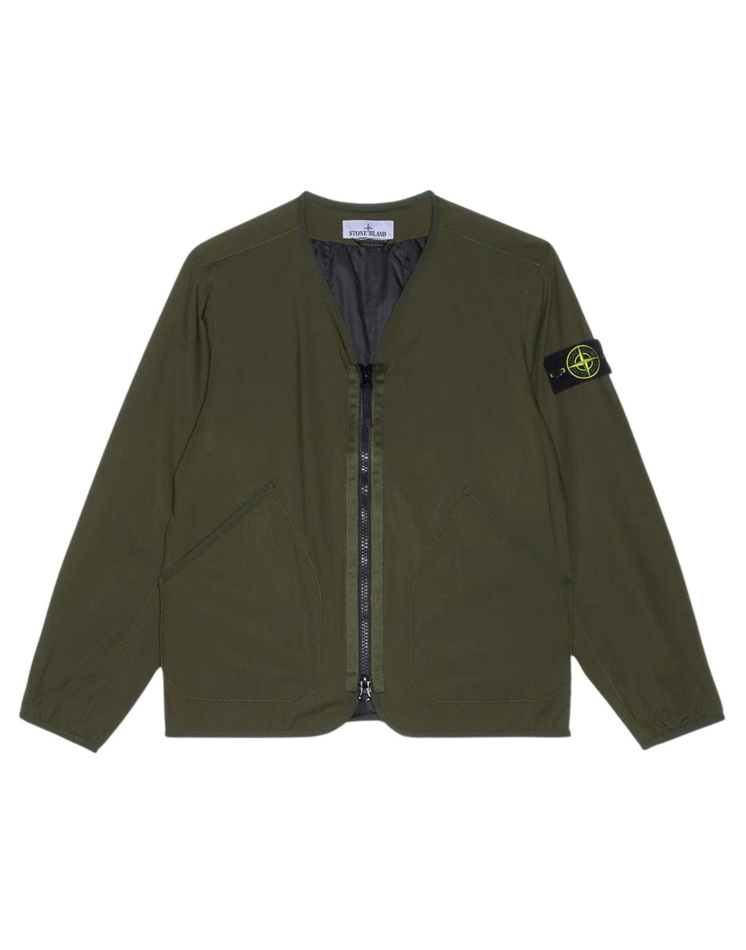 STONE ISLAND SOFTSHELL R E.DYE PRIMALOFT LINER JACKET OLIVE ONE OF A KIND