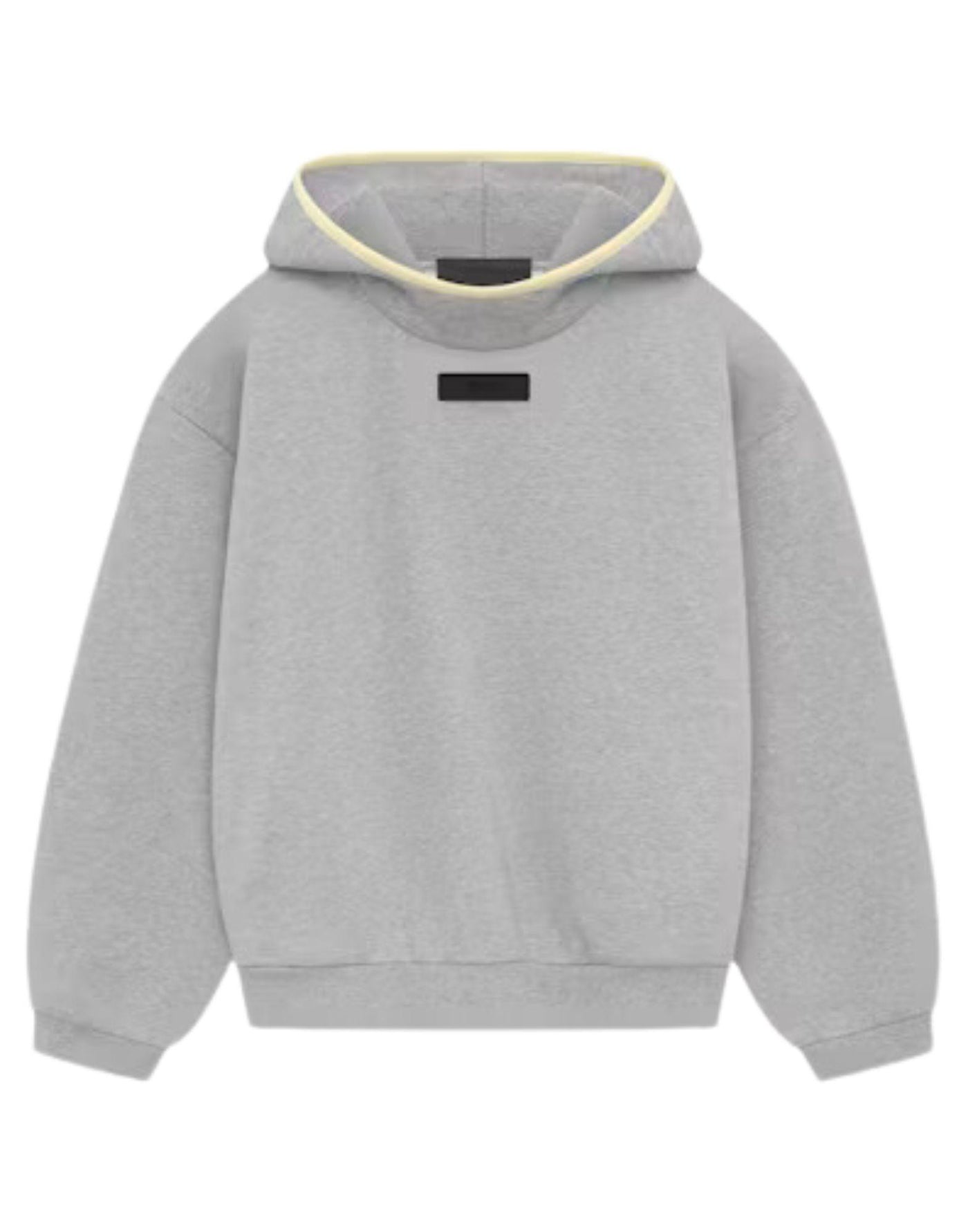 ESSENTIALS FOG CHEST LOGO HOODIE LIGHT HEATHER GARDEN YELLOW