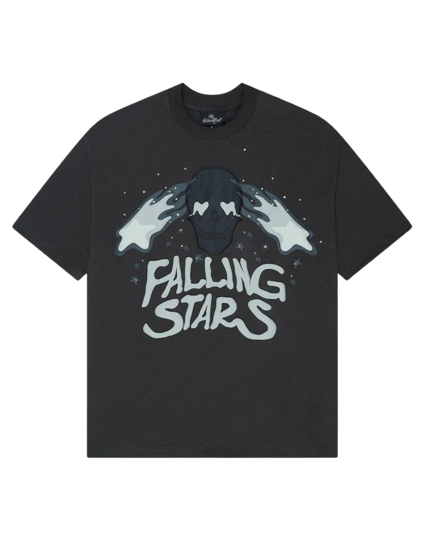 BROKEN PLANET FALLING STARS T-SHIRT SOOT BLACK