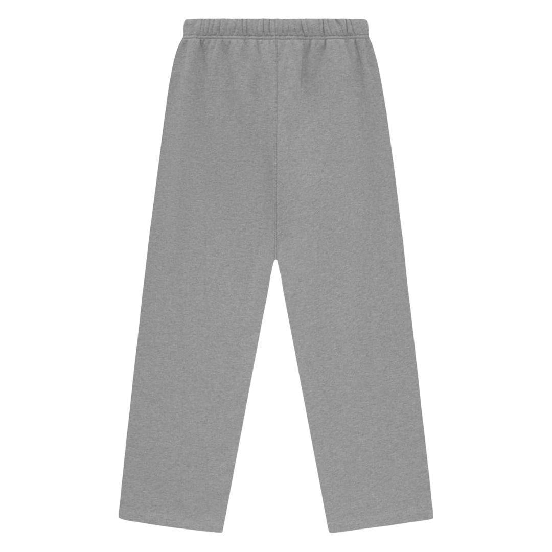 ESSENTIALS PRINTED LOGO RELAXED SWEATPANT DARK HEATHER