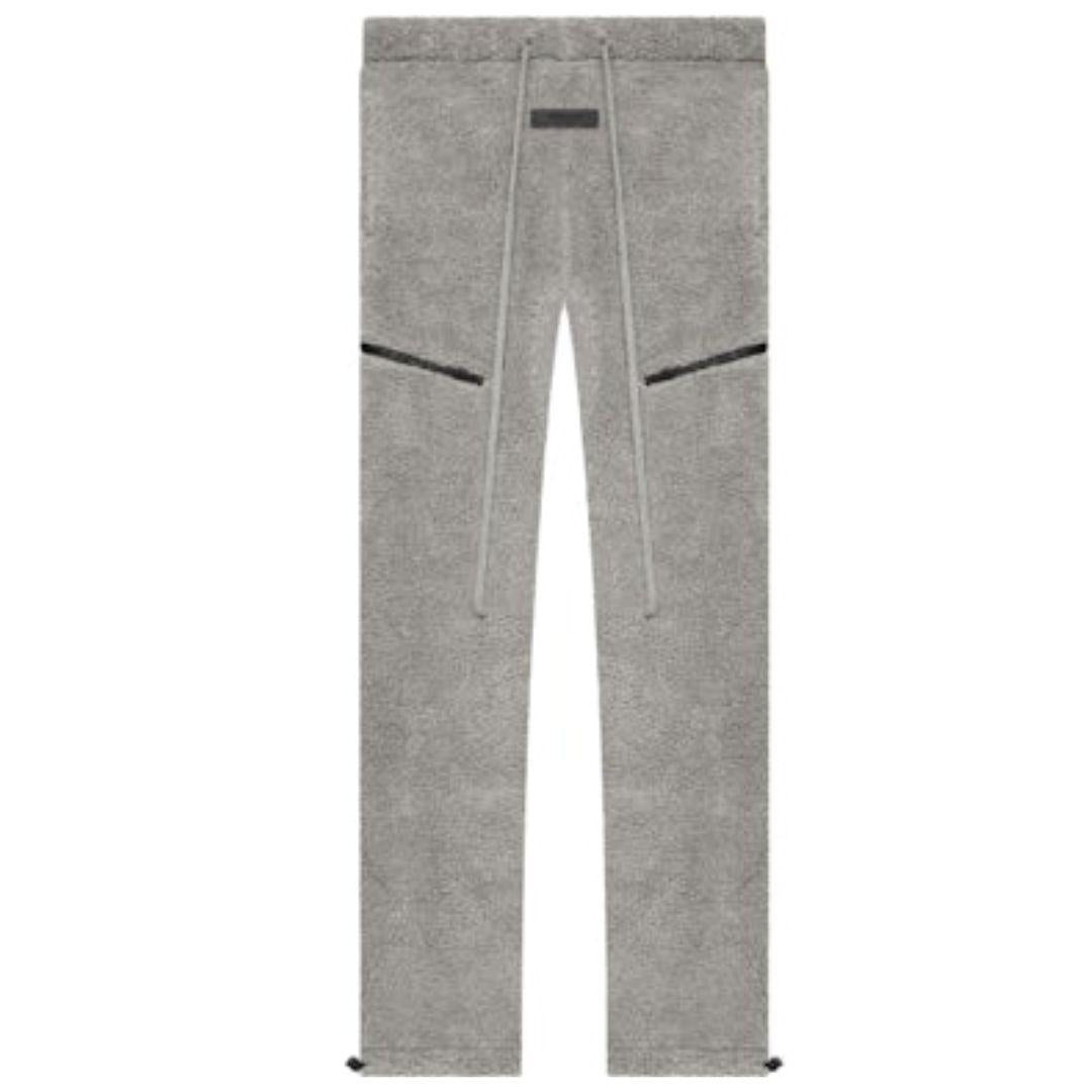 ESSENTIALS FOG POLAR FLEECE SWEATPANTS DARK HEATHER OATMEAL