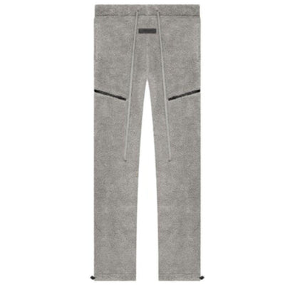 ESSENTIALS FOG POLAR FLEECE SWEATPANTS DARK HEATHER OATMEAL