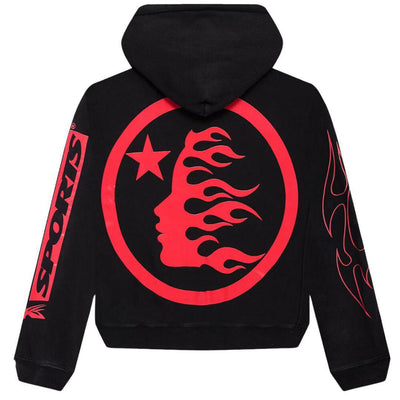 HELLSTAR SPORTS FUTURE FLAME HOODIE BLACK