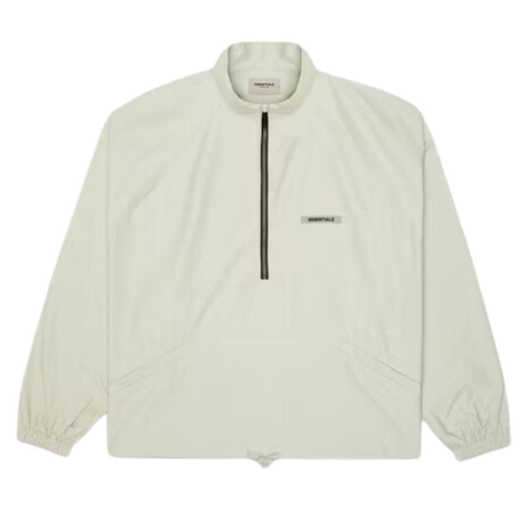 ESSENTIALS FOG NYLON HALF ZIP TRACK JACKET SAGE