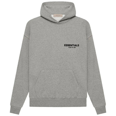 ESSENTIALS FOG HOODIE DARK HEATHER OATMEAL SS22