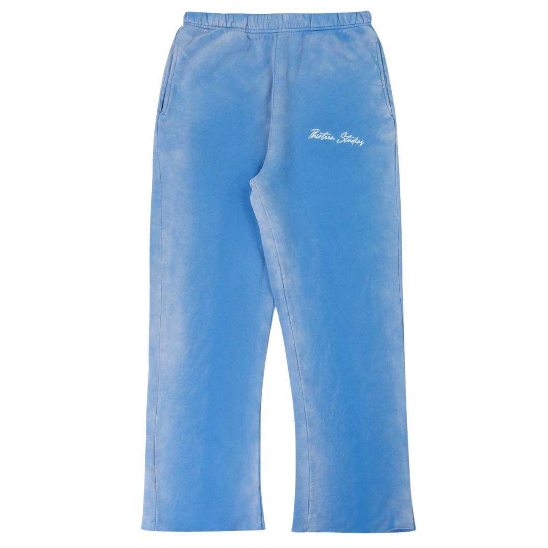 THIRTEEN STUDIOS EMBROIDERED LOGO SWEATPANT FADED BLUE