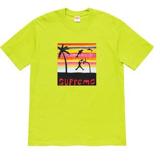 SUPREME CLOTHING SUPREME DUNK TEE BRIGHT GREEN AfZKEp8Pn