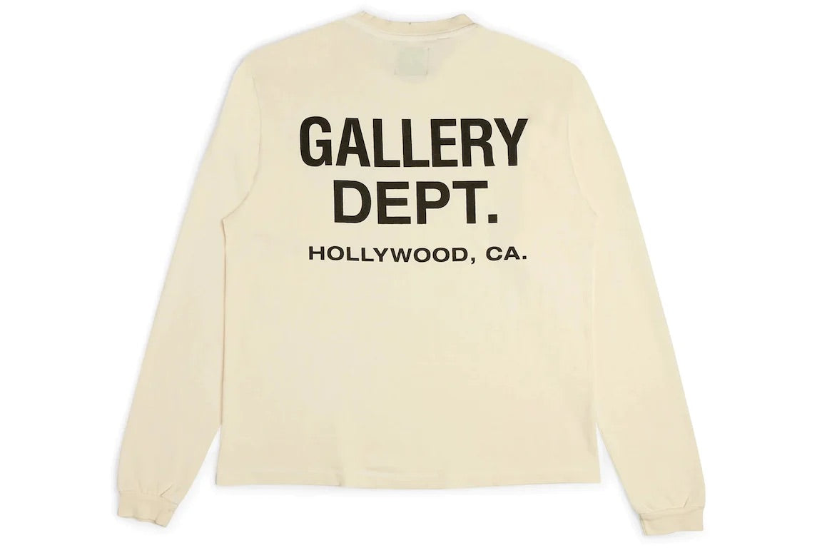 GALLERY DEPT SOUVENIR LONG SLEEVE T-SHIRT CREAM