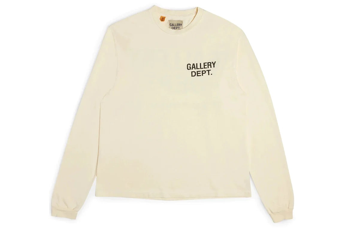 GALLERY DEPT SOUVENIR LONG SLEEVE T-SHIRT CREAM