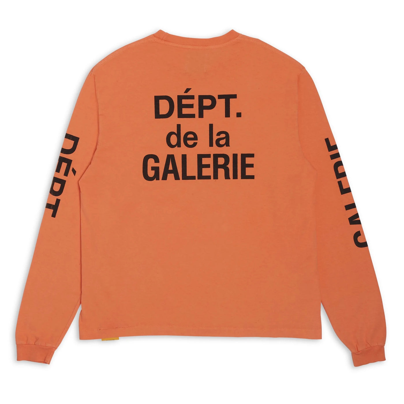 GALLERY DEPT FRENCH SOUVENIR LONG SLEEVE T-SHIRT ORANGE