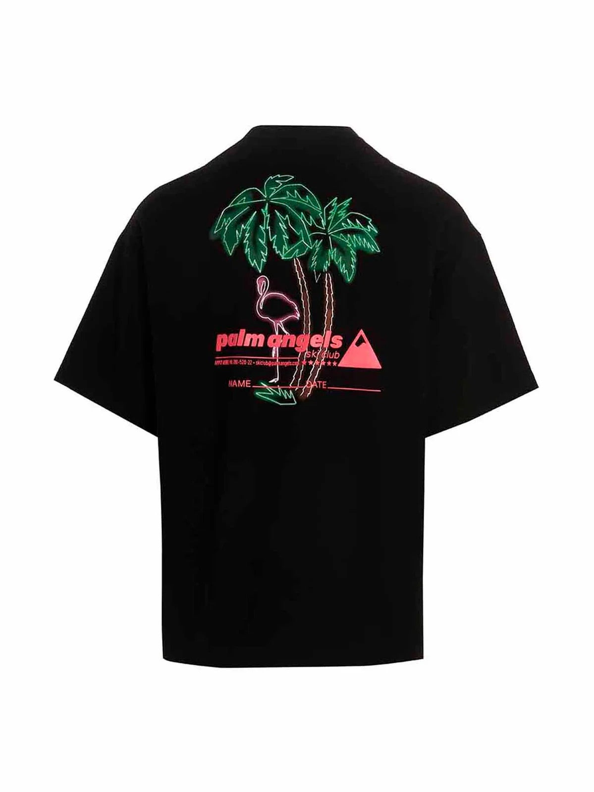 PALM ANGELS SKI CLUB LOGO BLACK T-SHIRT – ONE OF A KIND