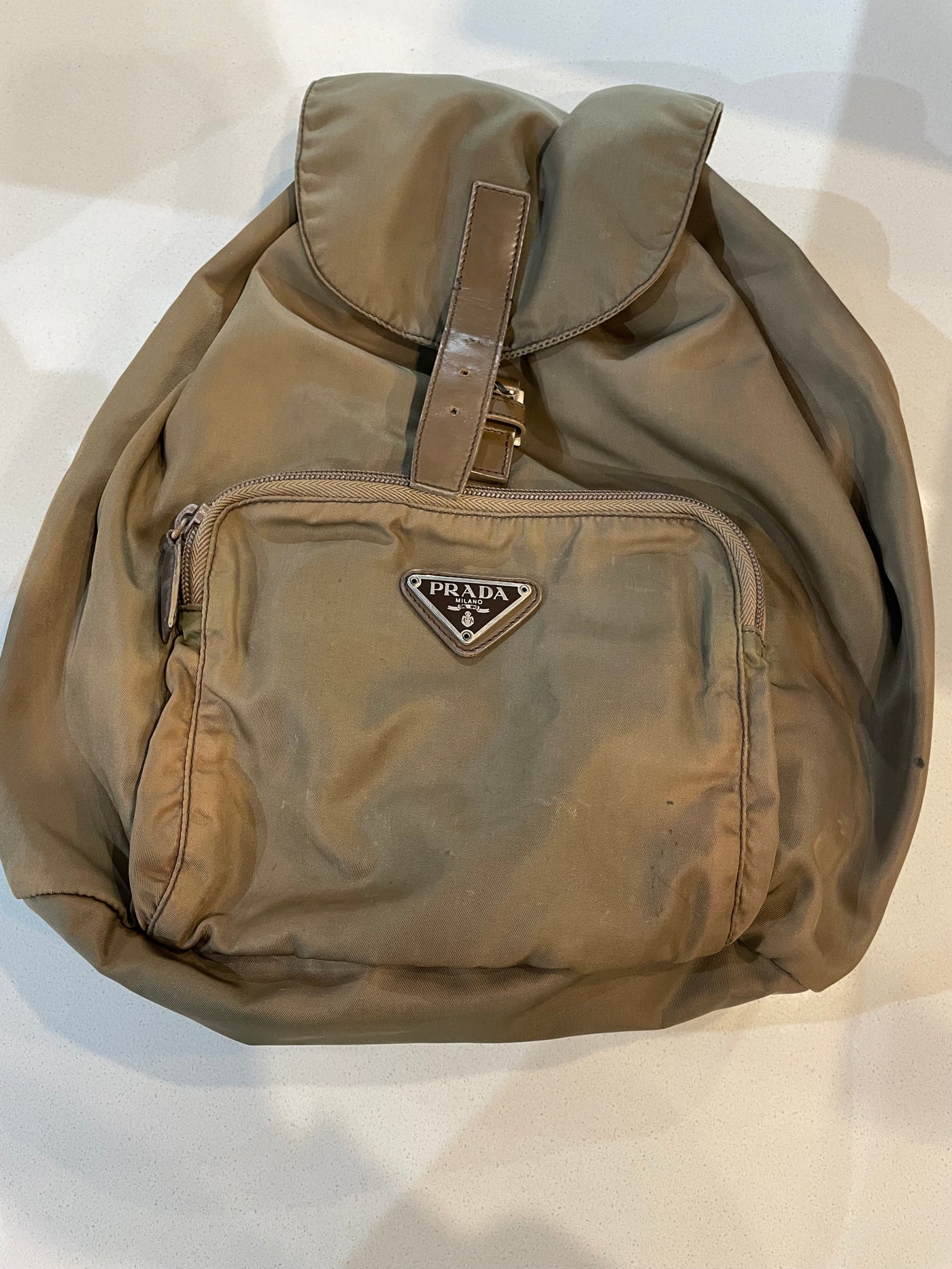 PRADA GREEN BACKPACK