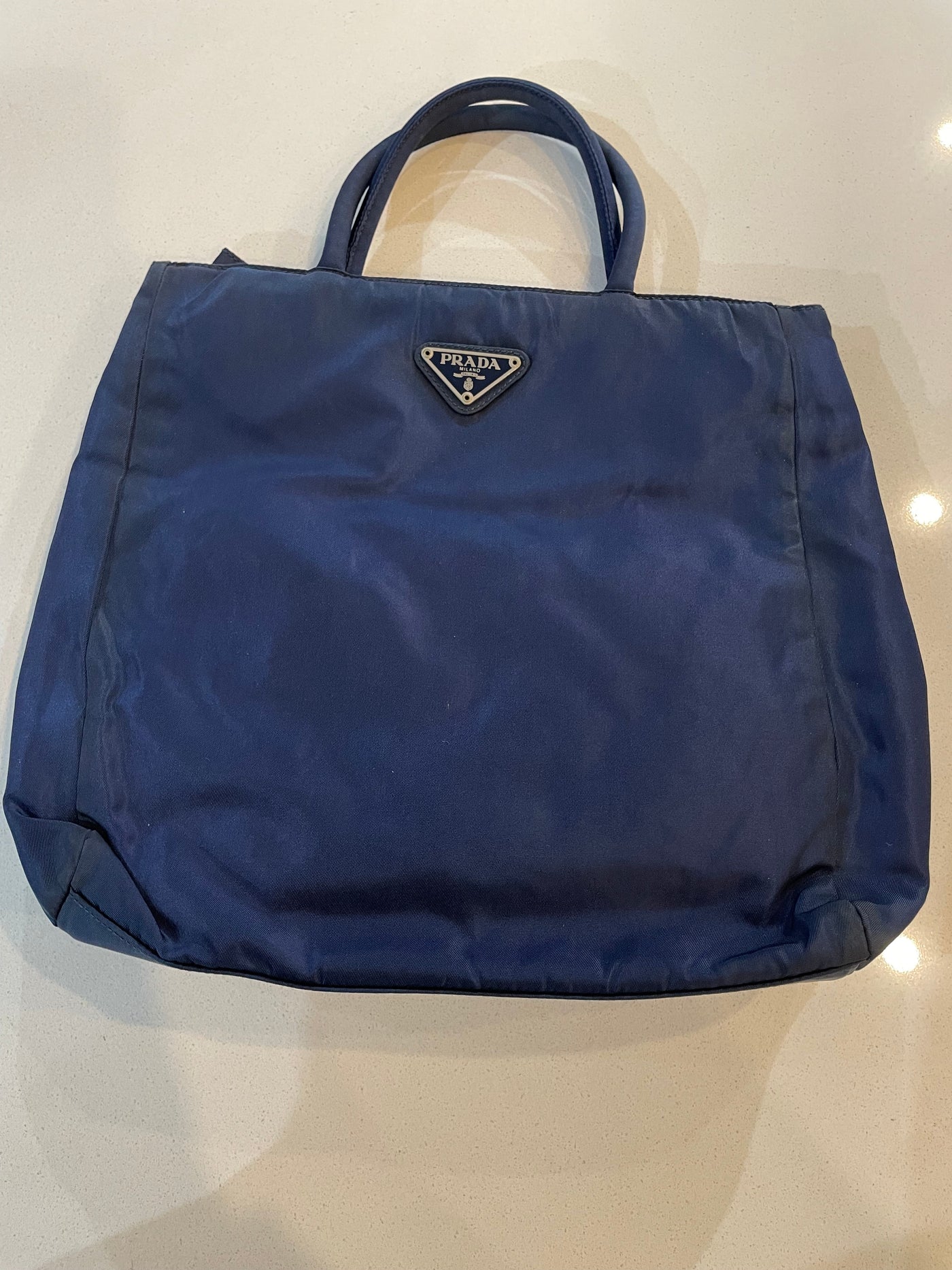 PRADA BAG BLUE NYLON