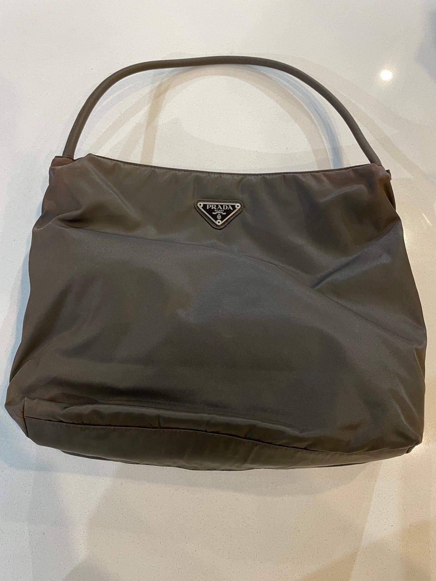 PRADA BROWN TOTE BAG