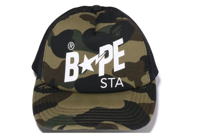 BAPE 1ST CAMO STA MESH CAP GREEN