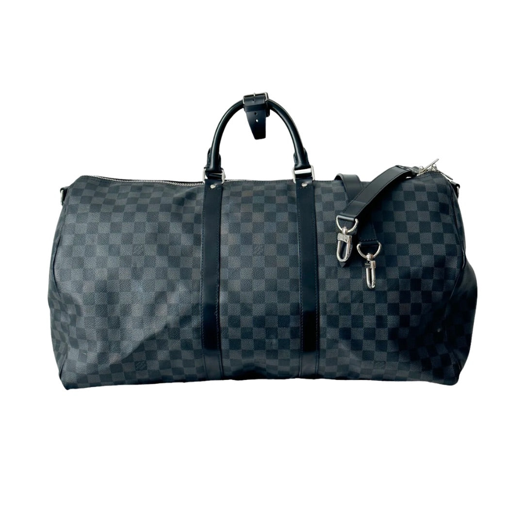 LOUIS VUITTON GRAPHITE KEEPALL 55