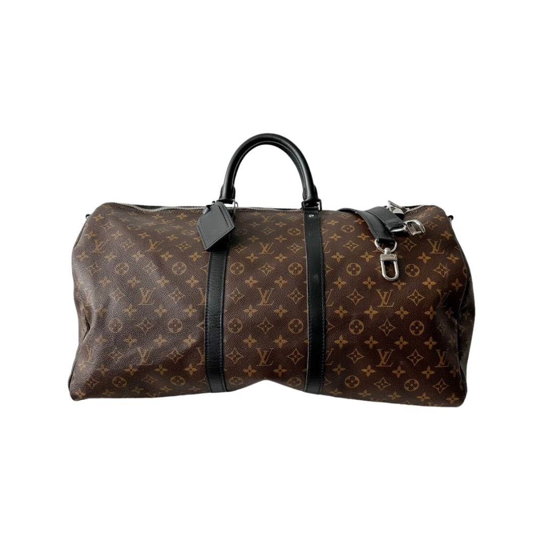 LOUIS VUITTON BROWN MONOGRAM KEEPALL 55