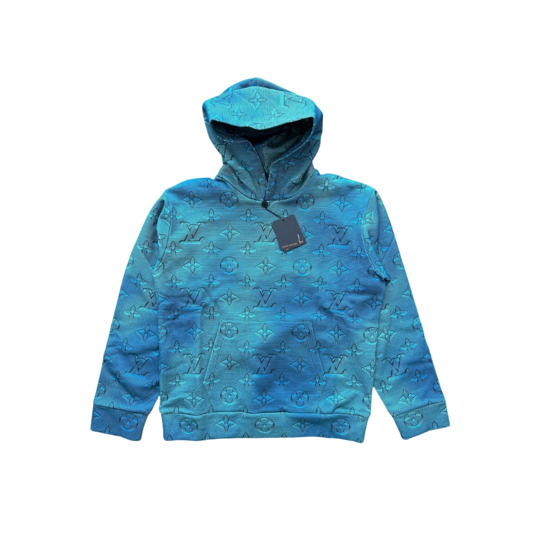 LOUIS VUITTON 2054 MONOGRAM HOODIE BLUE