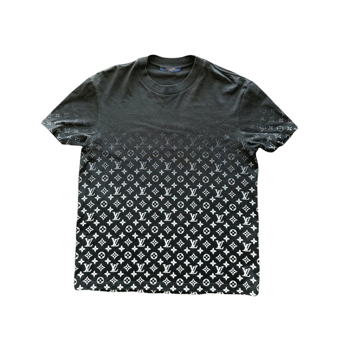 LOUIS VUITTON GRADIENT MONOGRAM T-SHIRT BLACK