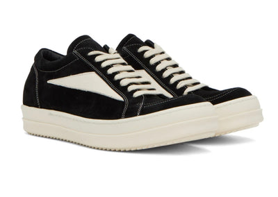 RICK OWENS BLACK VINTAGE SNEAKERS