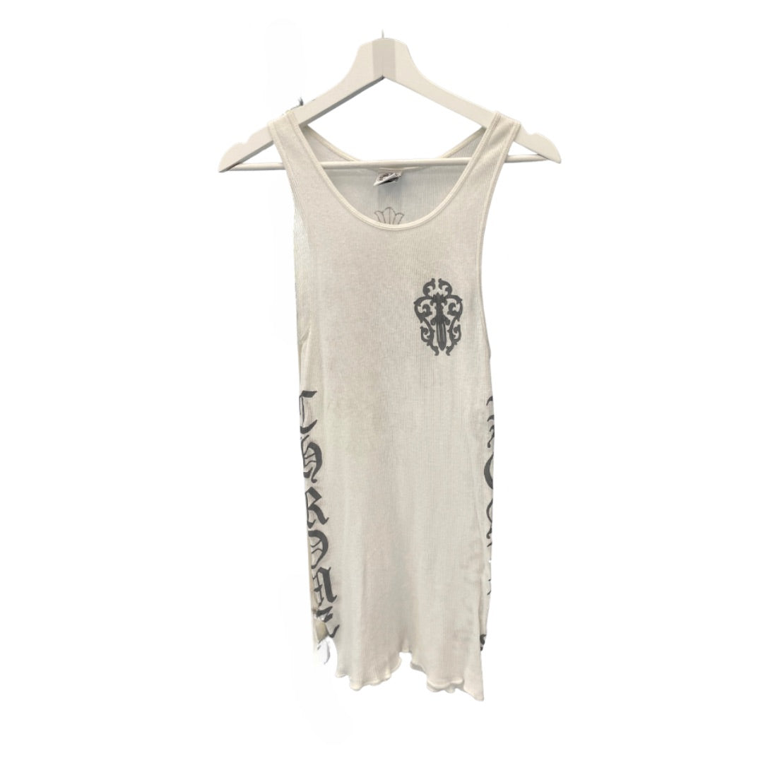 CHROME HEARTS DAGGER TANK TOP WHITE