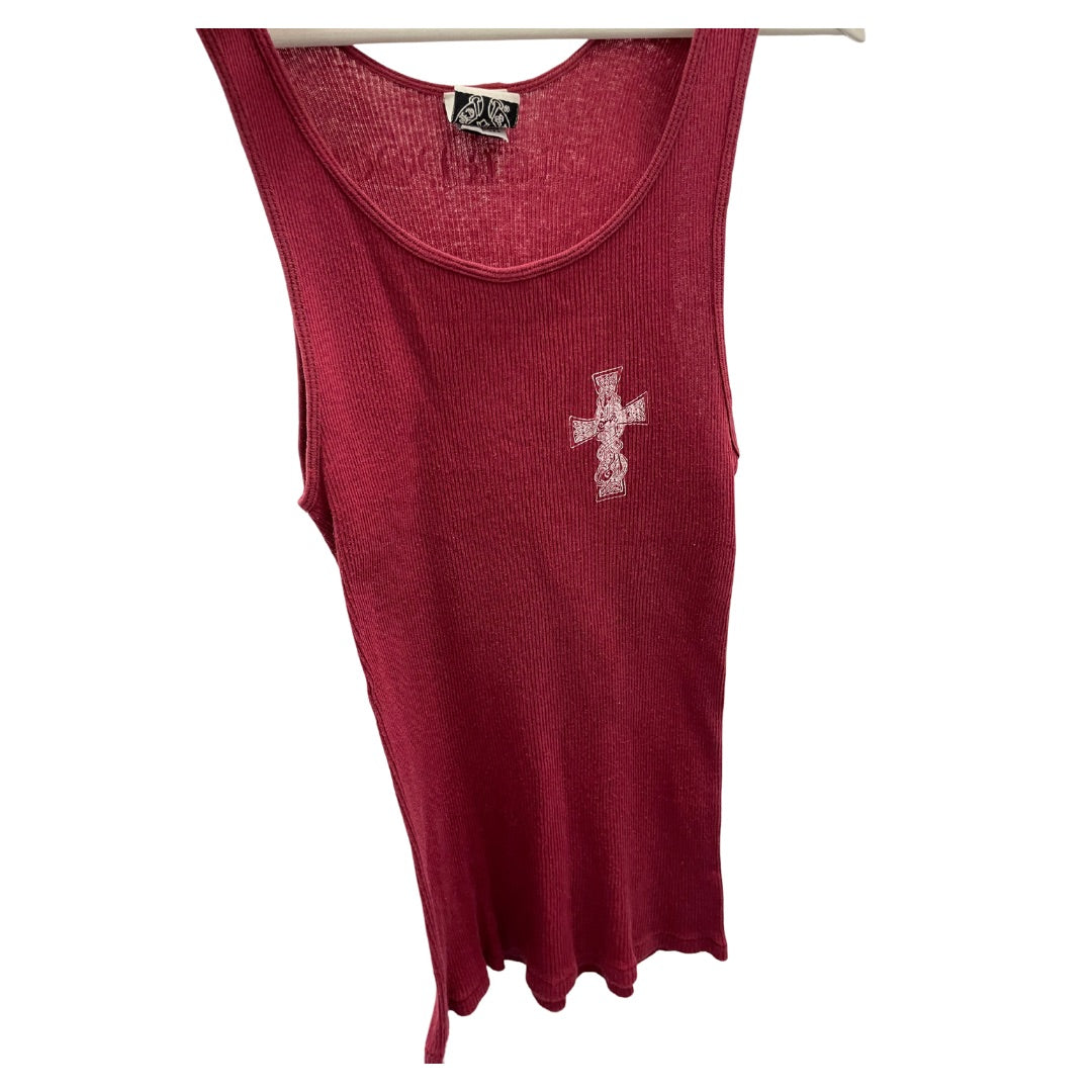 CHROME HEARTS TANK TOP BURGANDY