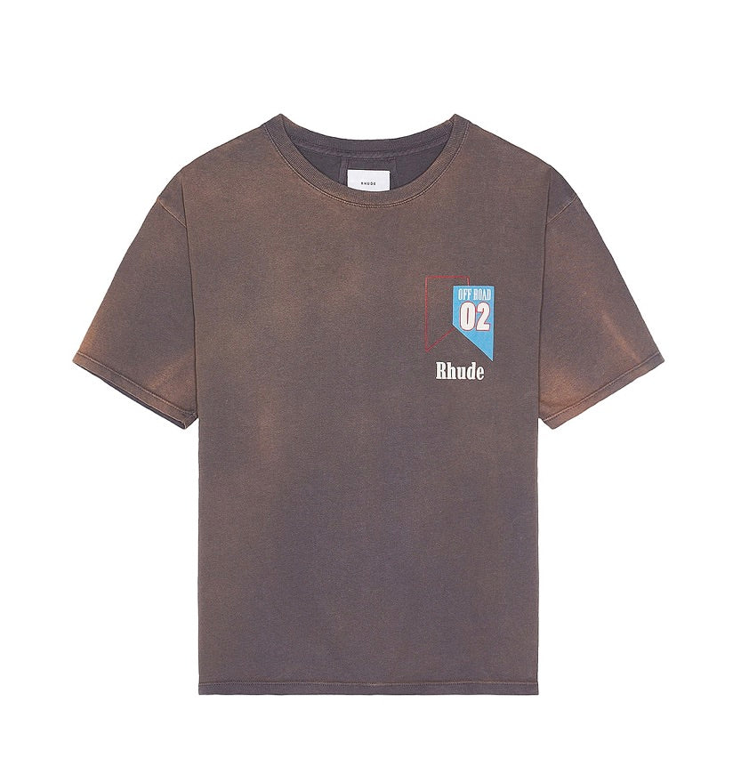 RHUDE 02 T-SHIRT VINTAGE GREY