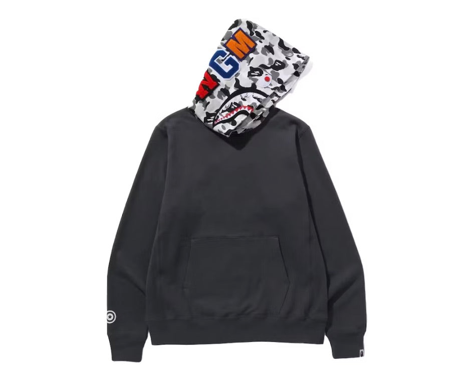 BAPE ABC CAMO SHARK PULLOVER HOODIE CHARCOAL ONE OF A KIND