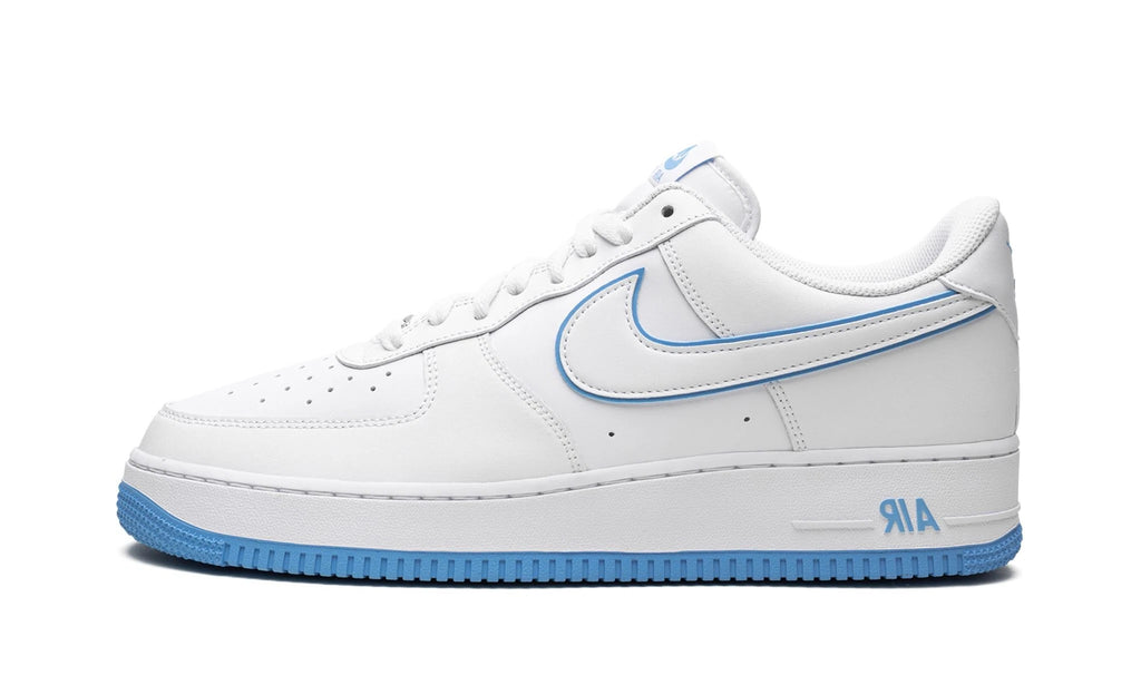 White blue air force 1 top