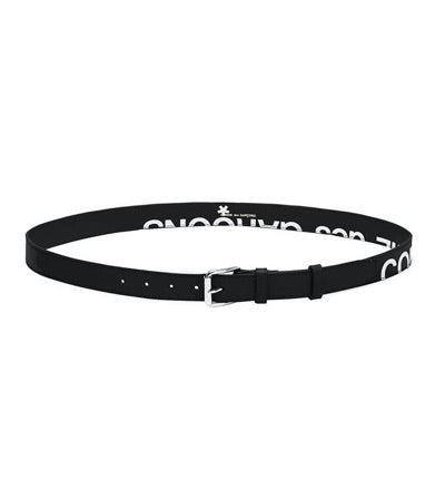 COMME DES GARÇONS BLACK LOGO BELT