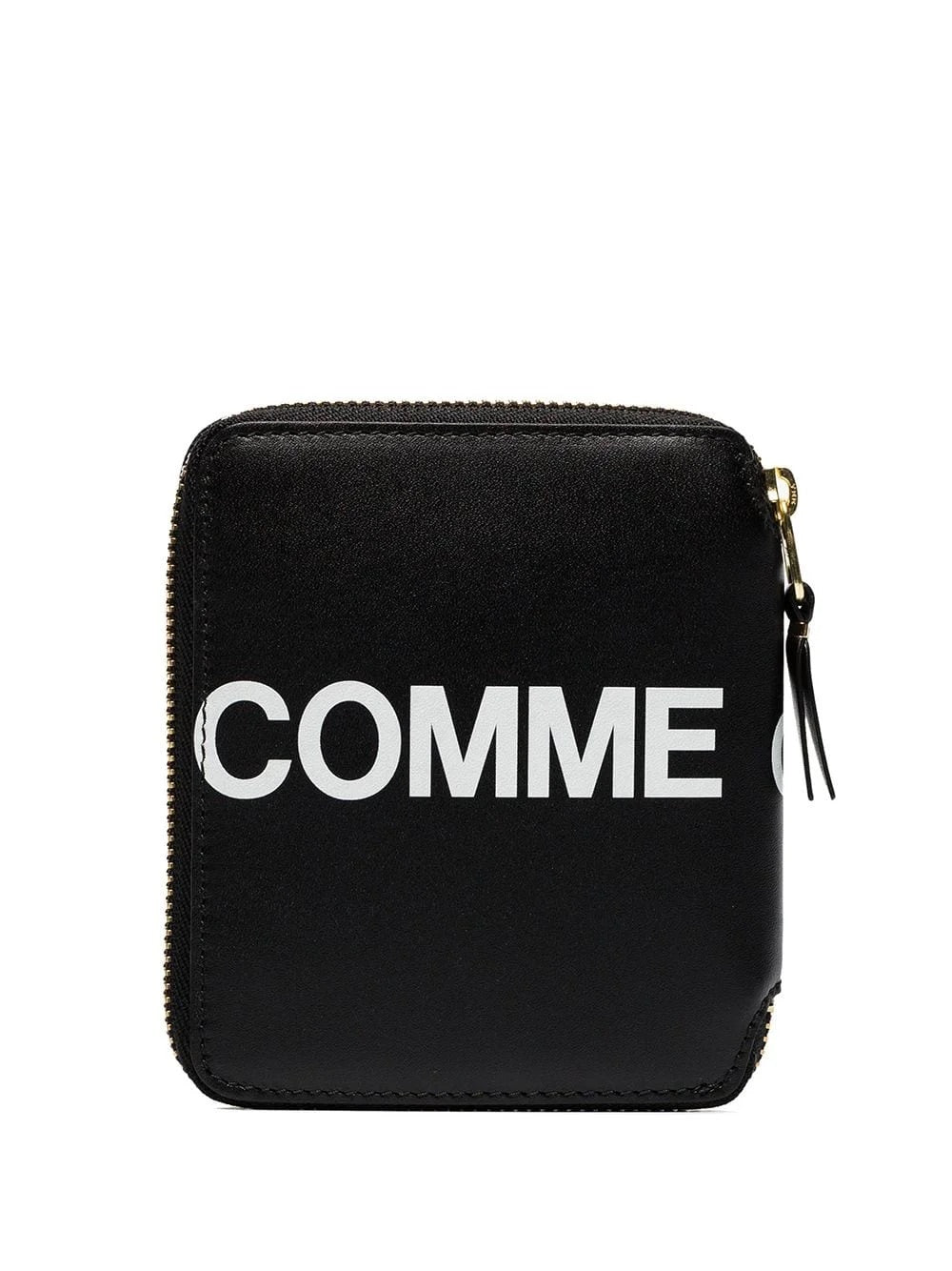 COMME DES GARÇONS HUGE LOGO ZIP AROUND WALLET BLACK