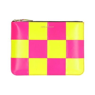 COMME DES GARÇONS ZIP POUCH PINK / YELLOW