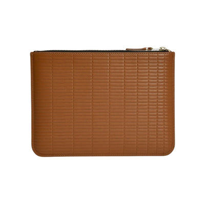 COMME DES GARÇONS TAN LARGE BRICK POUCH