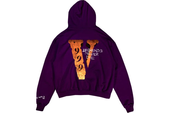 VLONE X JUICE WRLD LEGENDS NEVER DIE HOODIE PURPLE ONE OF A KIND