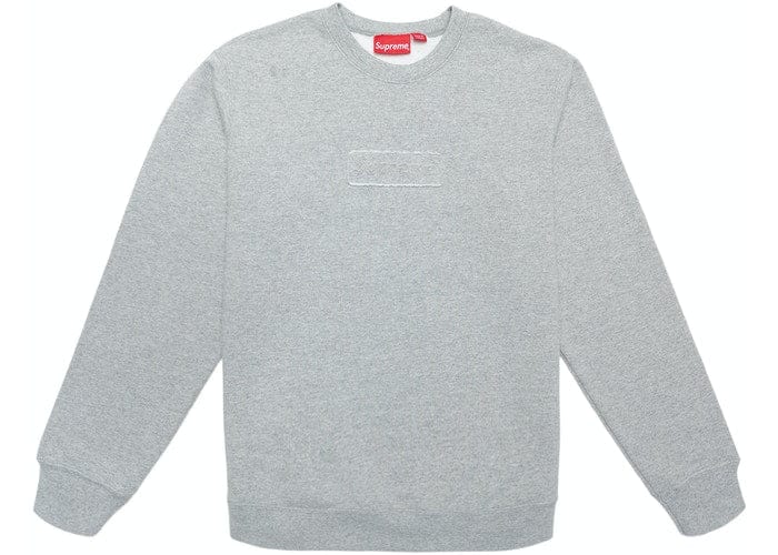 SUPREME CLOTHING SUPREME CUTOUT CREWNECK GREY