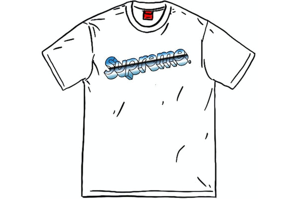 SUPREME CHROME LOGO TEE WHITE – ONE OF A KIND