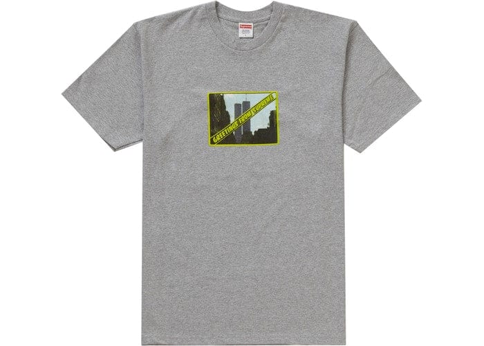 Supreme Clothing SUPREME GREETINGS TEE GREY