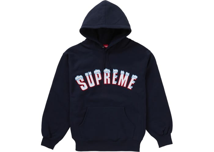 SUPREME ICY ARC HOODIE NAVY – ONE OF A KIND